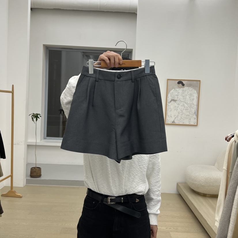 DRESS ROOM東大門㊣直郵女士新品25秋冬真品人氣職業推薦短褲DRESS ROOM短褲圖色1