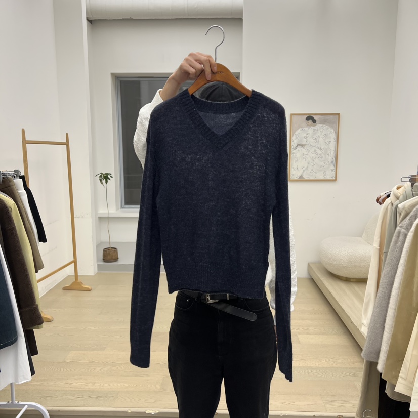 DRESS ROOM東大門㊣直郵女士新款真品人氣職業休閑25秋冬針織衫DRESS ROOM針織衫圖色2