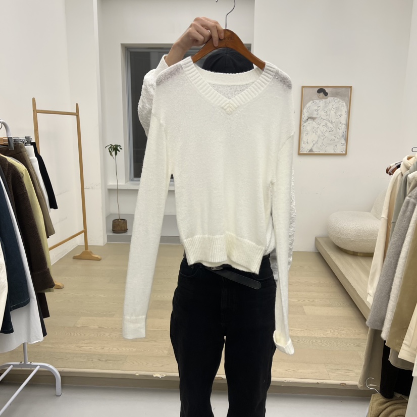 DRESS ROOM東大門㊣直郵女士新款真品人氣職業休閑25秋冬針織衫DRESS ROOM針織衫圖色3