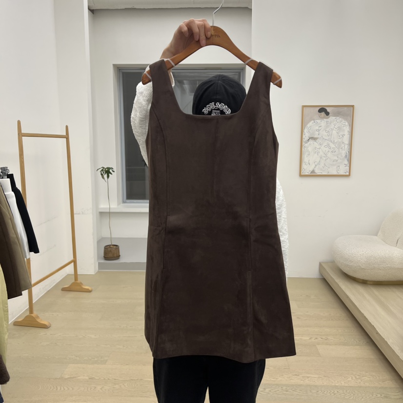 DRESS ROOM韓國代購㊣女士新品熱賣休閑25秋冬真品職業連衣裙DRESS ROOM連衣裙圖色1