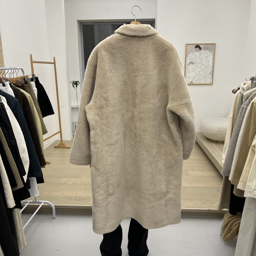 DRESS ROOM東大門㊣實拍女裝新品職業25秋冬推薦中長款大衣DRESS ROOM中長款大衣