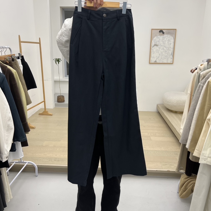 DRESS ROOM韓國直郵㊣女士新品推薦休閑時尚休閑褲棉質褶裥DRESS ROOM休閑褲圖色2