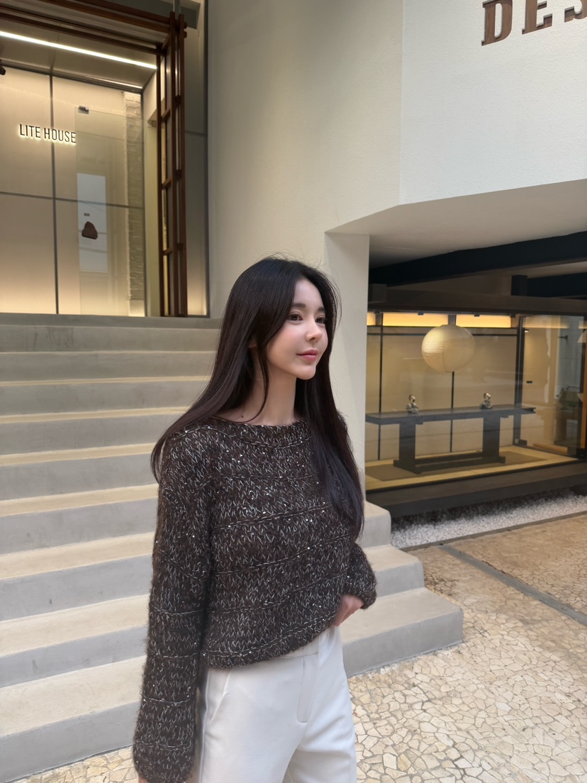 LAVIEU韓國代購㊣女裝新品職業人氣推薦熱賣25秋冬針織衫羊毛LAVIEU針織衫