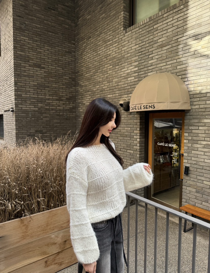 LAVIEU韓國代購㊣女裝新品職業人氣推薦熱賣25秋冬針織衫羊毛LAVIEU針織衫