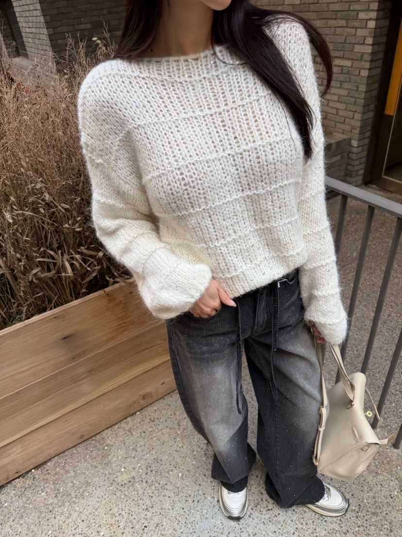 LAVIEU韓國代購㊣女裝新品職業人氣推薦熱賣25秋冬針織衫羊毛LAVIEU針織衫圖色1