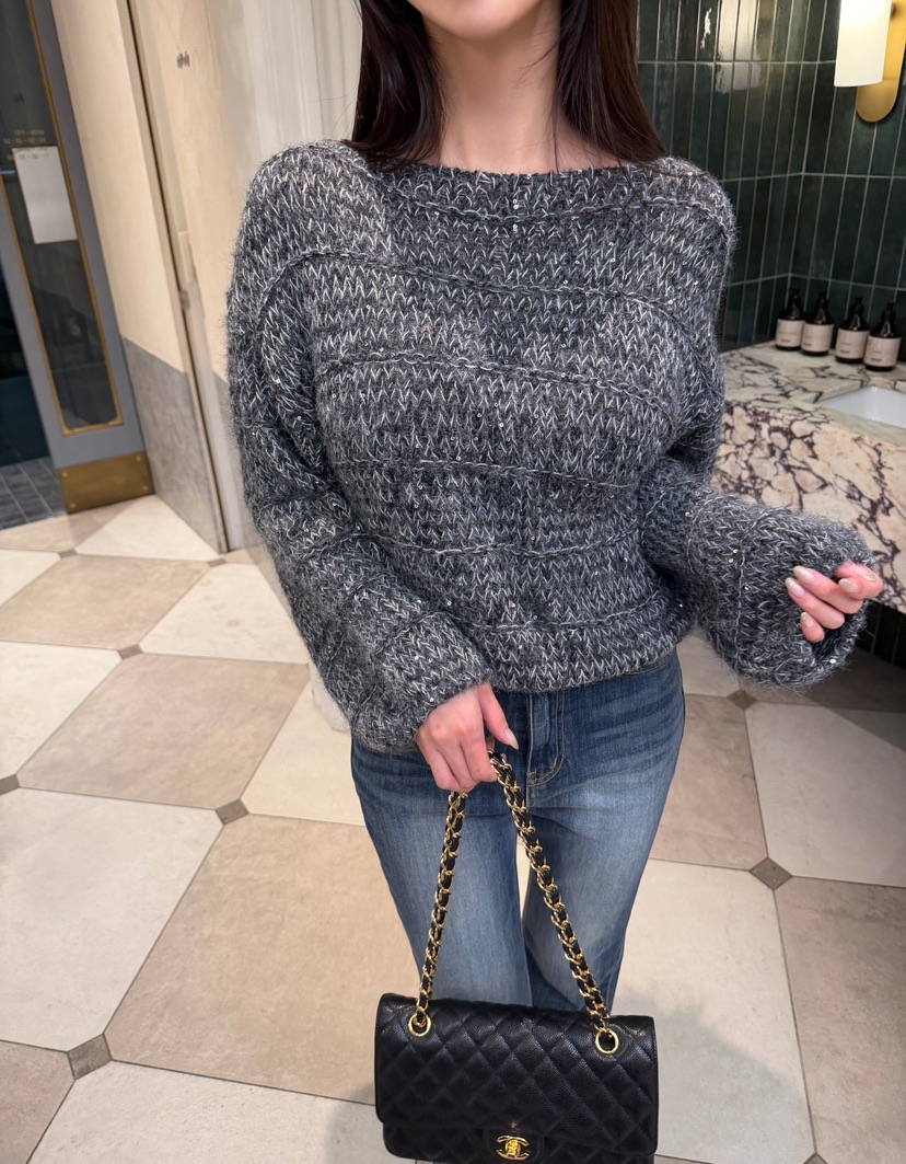 LAVIEU韓國代購㊣女裝新品職業人氣推薦熱賣25秋冬針織衫羊毛LAVIEU針織衫圖色3