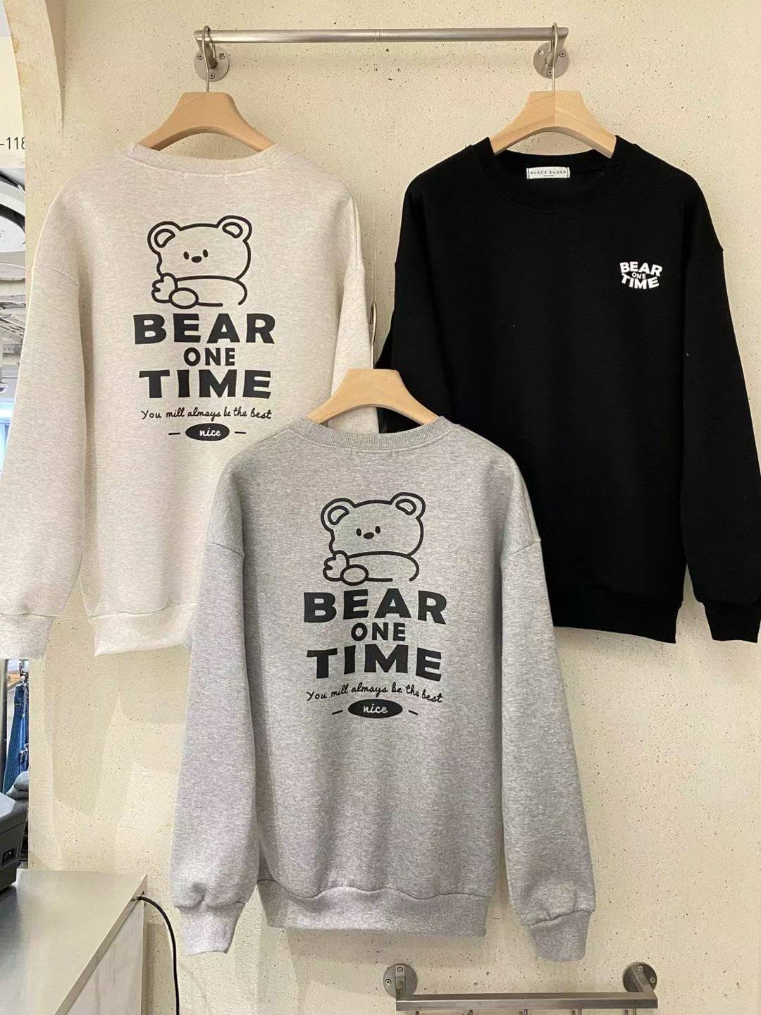 BLACK SUGAR-블랙슈가-T韓國直郵㊣女裝新品休閑推薦衛衣BLACK SUGAR衛衣