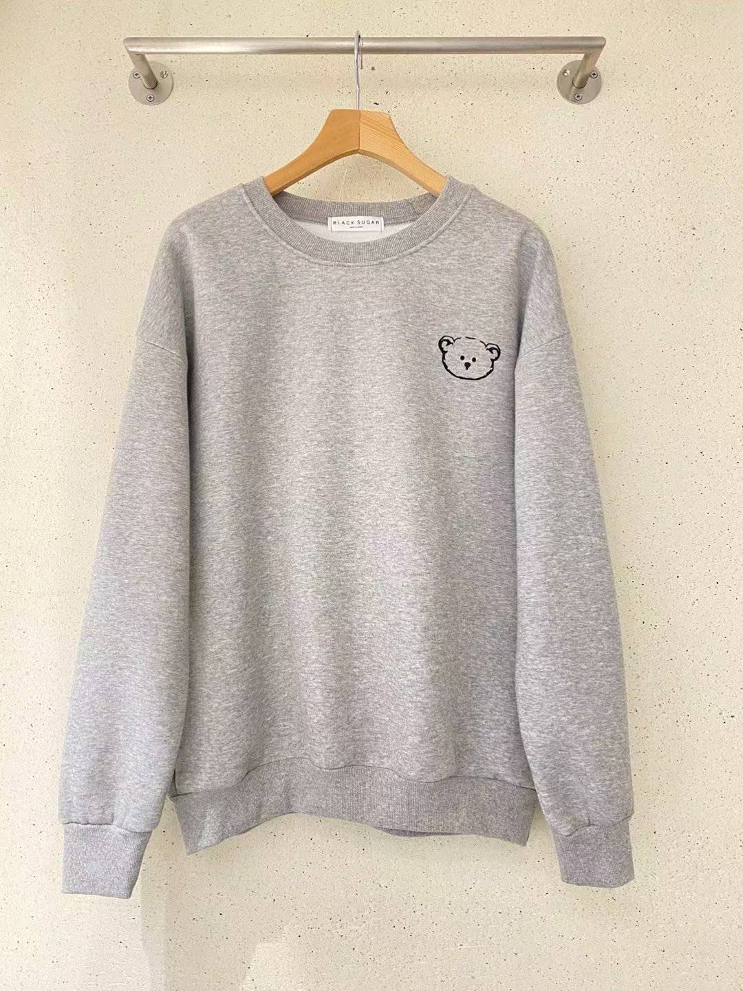 BLACK SUGAR-블랙슈가-T東大門㊣代購女裝新款休閑衛衣泰迪熊BLACK SUGAR衛衣圖色2