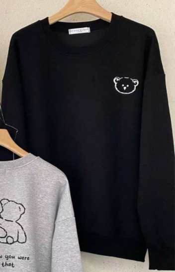 BLACK SUGAR-블랙슈가-T東大門㊣代購女裝新款休閑衛衣泰迪熊BLACK SUGAR衛衣圖色3