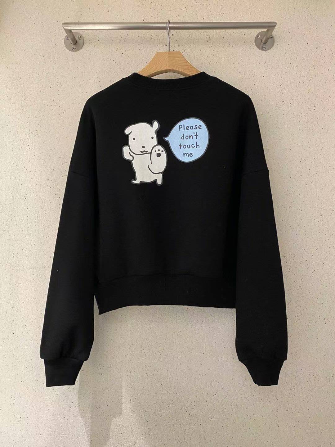 BLACK SUGAR-블랙슈가-T韓國代購㊣女裝新款熱賣25秋冬衛衣BLACK SUGAR衛衣