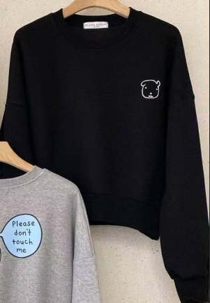 BLACK SUGAR-블랙슈가-T韓國代購㊣女裝新款熱賣25秋冬衛衣BLACK SUGAR衛衣圖色3