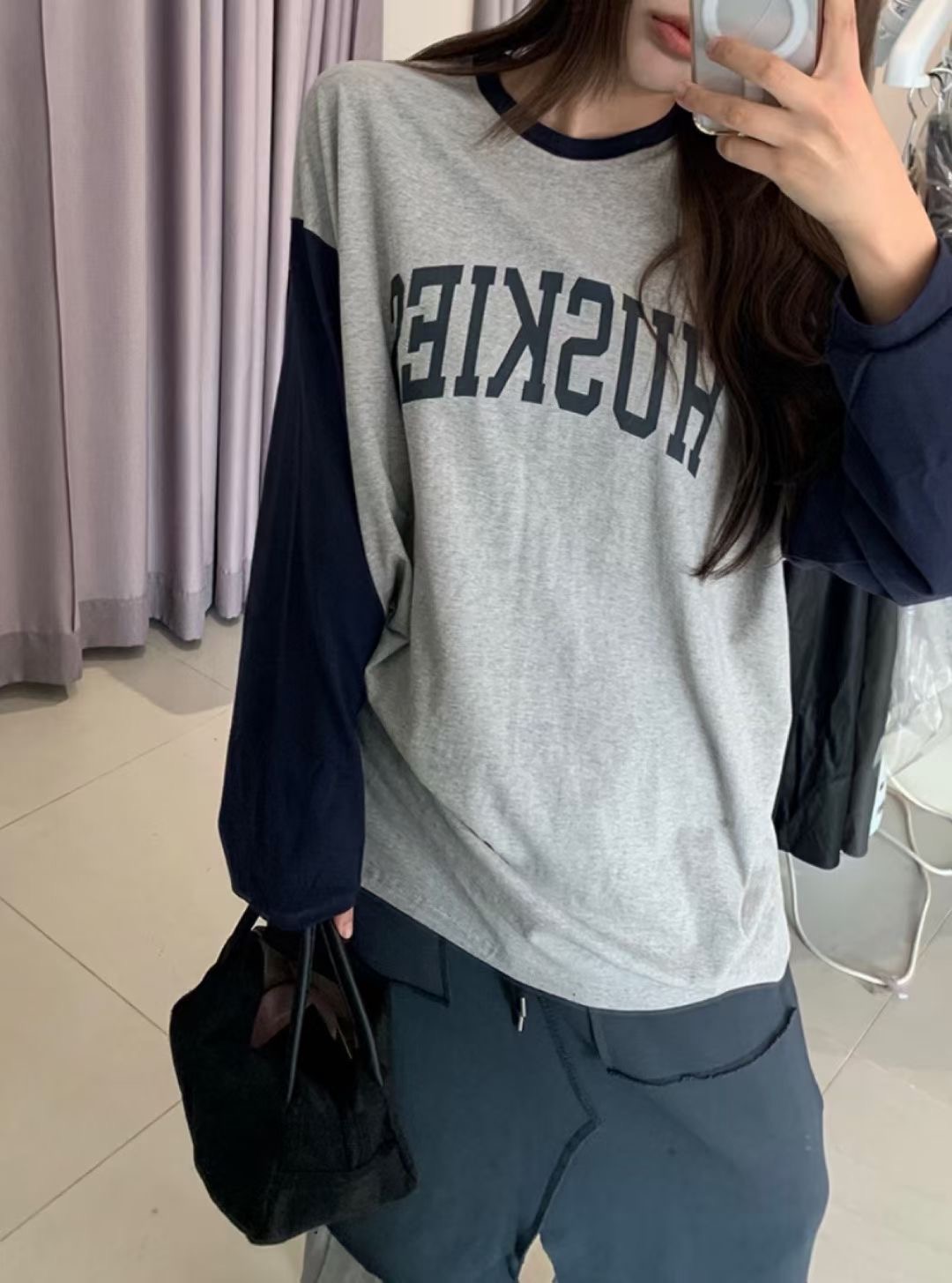 INBIBLE韓國代購㊣女士新品職業休閑熱賣人氣25秋冬長袖T恤INBIBLE長袖T恤圖色1