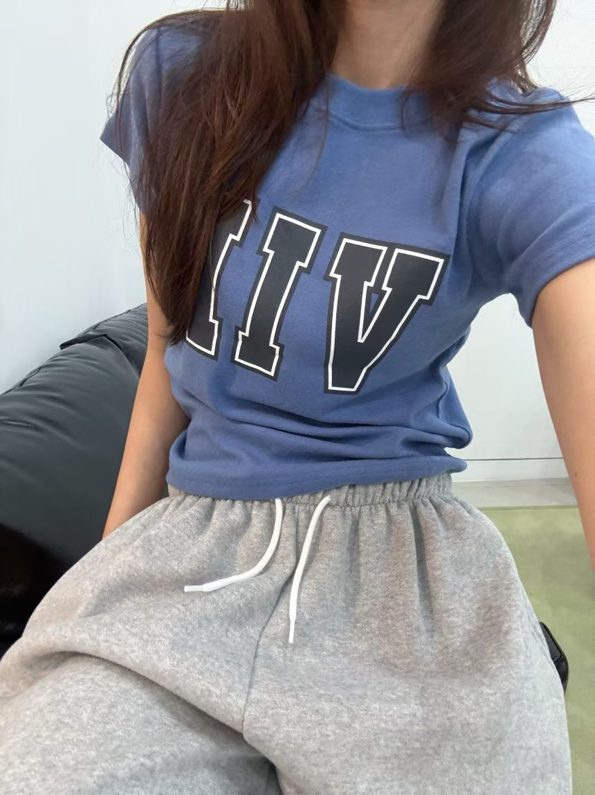 INBIBLE東大門㊣直郵女士新品休閑真品25秋冬熱賣職業推薦T恤INBIBLET恤圖色2