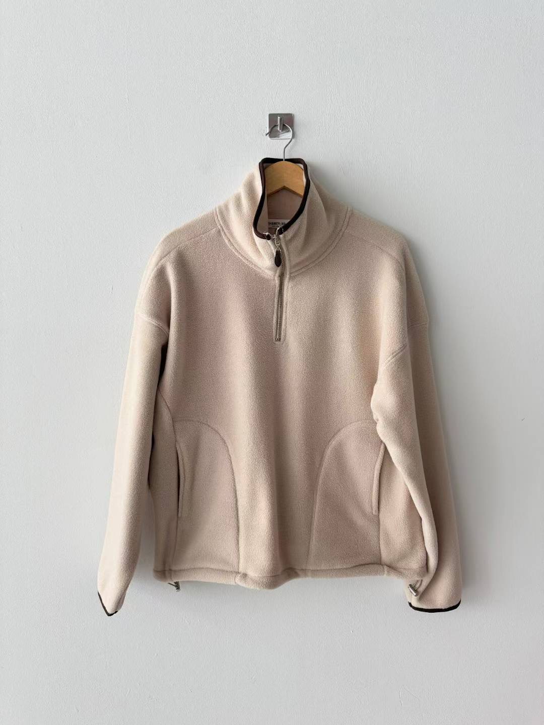 CHERRY YA韓國代購㊣女士新款人氣推薦衛衣泰迪熊連帽衫拉鏈CHERRY YA衛衣圖色1