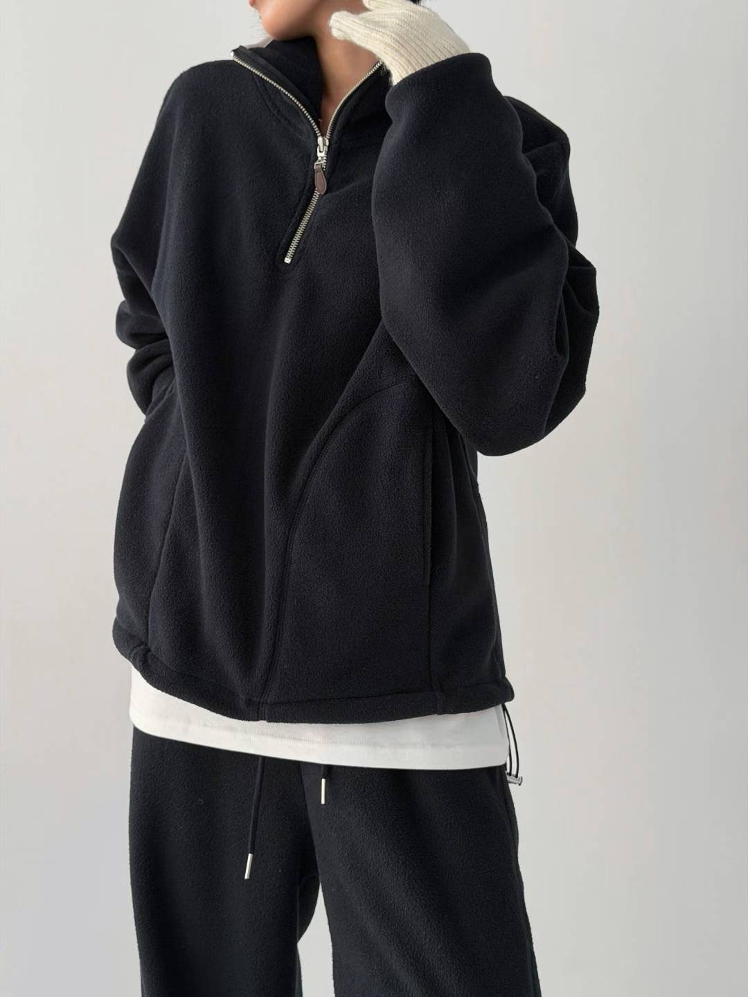 CHERRY YA韓國代購㊣女士新款人氣推薦衛衣泰迪熊連帽衫拉鏈CHERRY YA衛衣圖色2