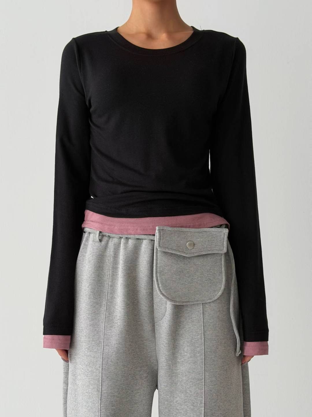 CHERRY YA東大門㊣實拍女裝新品真品時尚熱賣25秋冬長袖T恤CHERRY YA長袖T恤圖色3