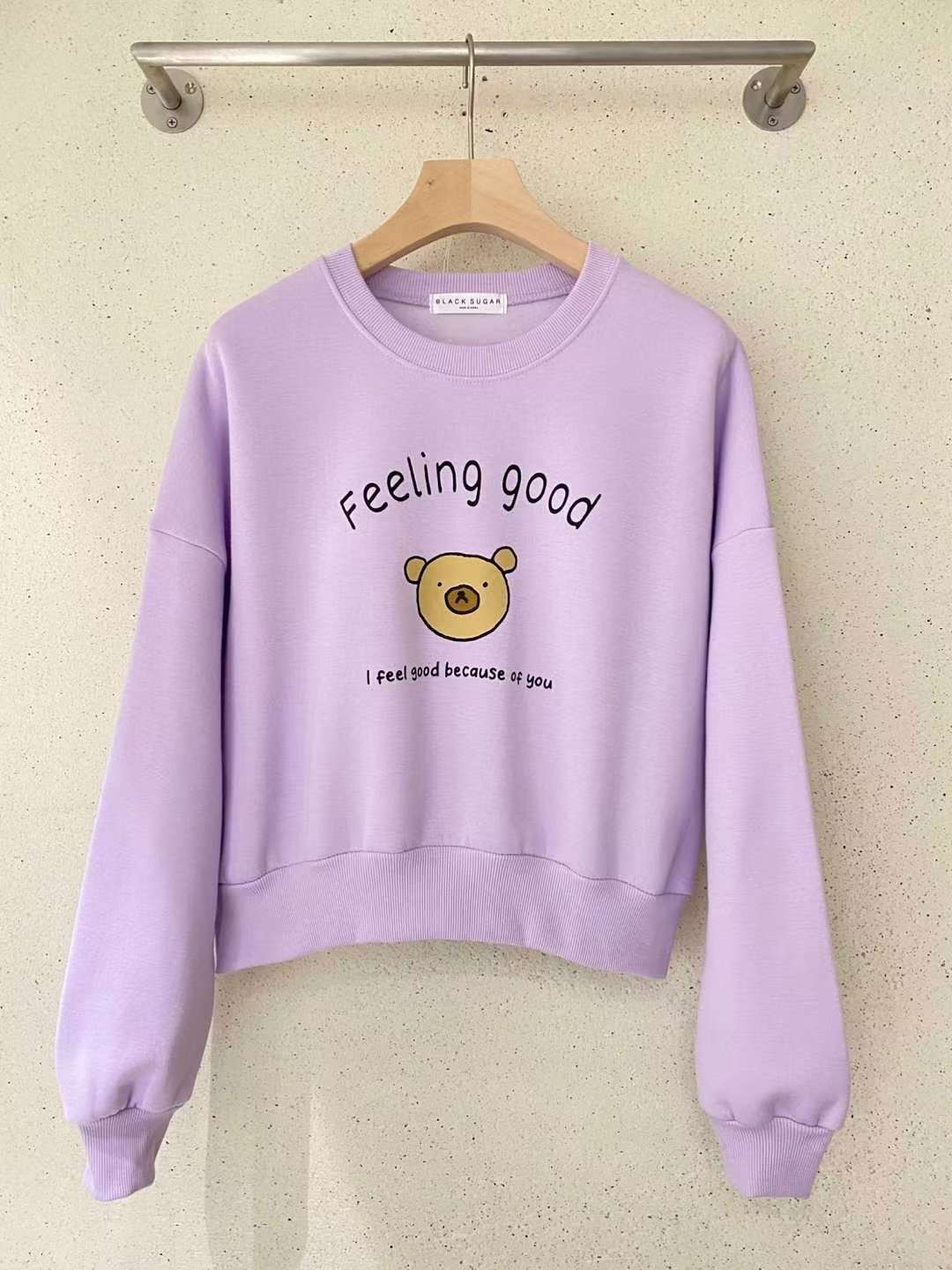 BLACK SUGAR-블랙슈가-T東大門㊣實拍女士新款推薦休閑衛衣BLACK SUGAR衛衣圖色2