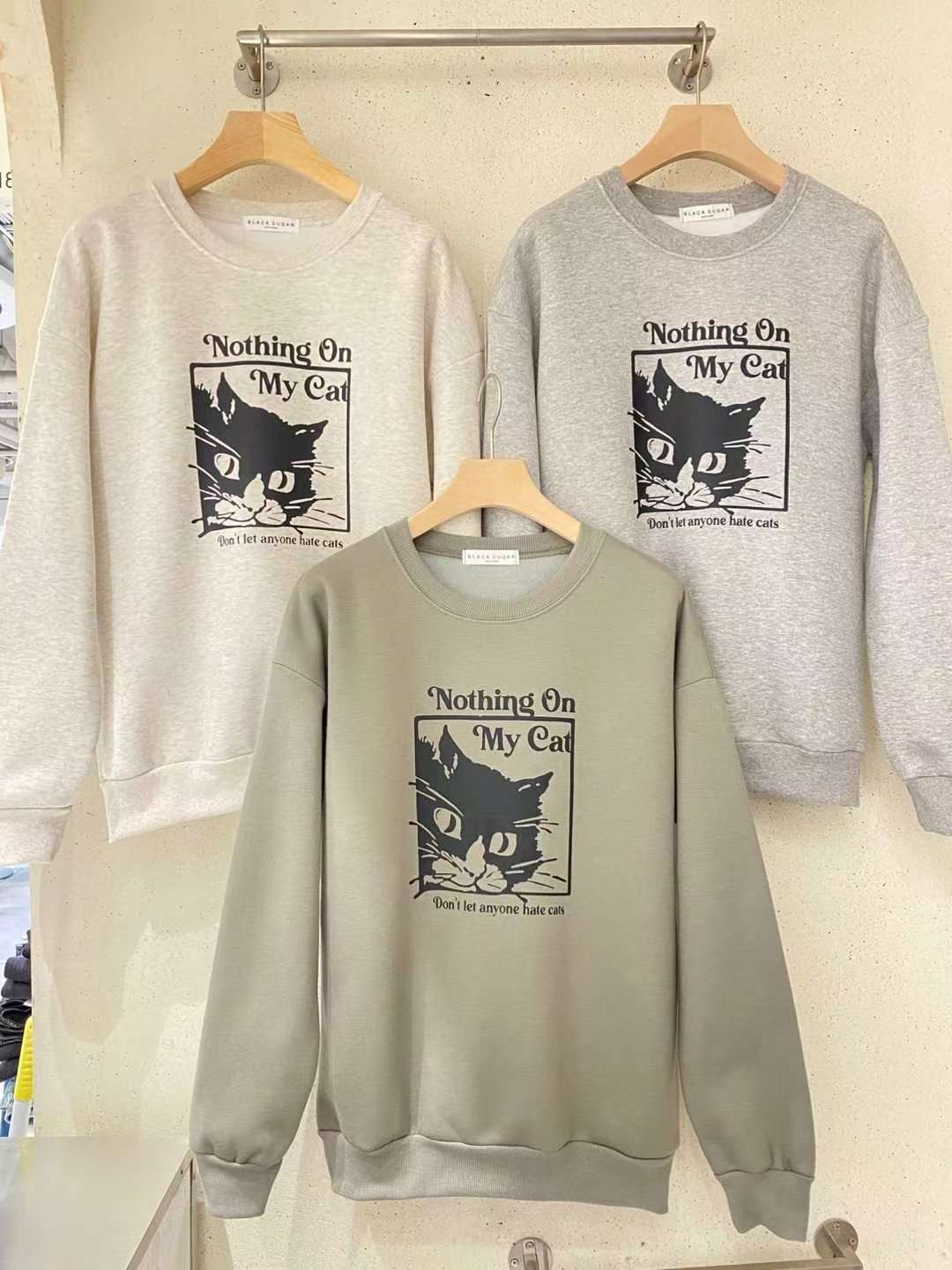 BLACK SUGAR-블랙슈가-T韓國代購㊣女士新款推薦真品衛衣BLACK SUGAR衛衣