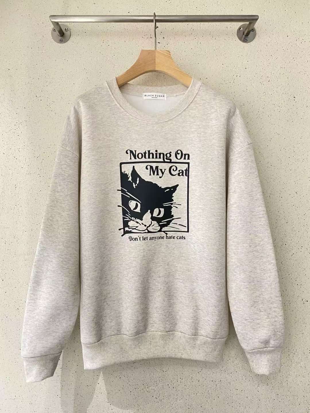 BLACK SUGAR-블랙슈가-T韓國代購㊣女士新款推薦真品衛衣BLACK SUGAR衛衣圖色1