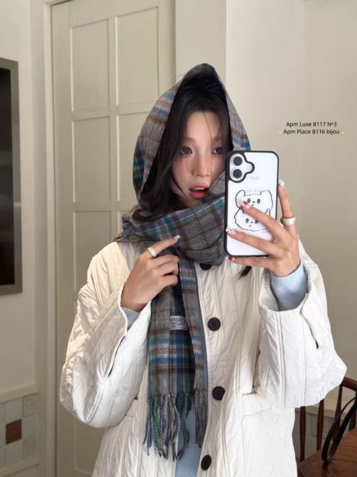 N3東大門㊣代購女裝新款休閑推薦時尚熱賣25秋冬人氣圍巾披肩N3圍巾/披肩