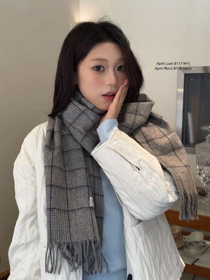 N3東大門㊣代購女裝新款休閑推薦時尚熱賣25秋冬人氣圍巾披肩N3圍巾/披肩