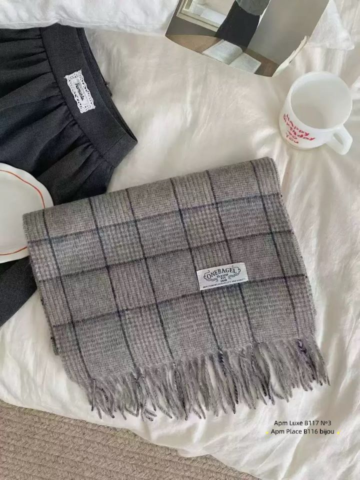 N3東大門㊣代購女裝新款休閑推薦時尚熱賣25秋冬人氣圍巾披肩N3圍巾/披肩圖色4