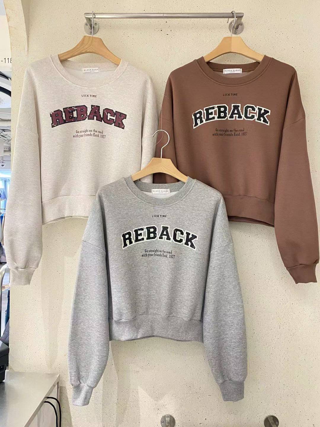 BLACK SUGAR-블랙슈가-T韓國直郵㊣女裝新款25秋冬推薦衛衣BLACK SUGAR衛衣