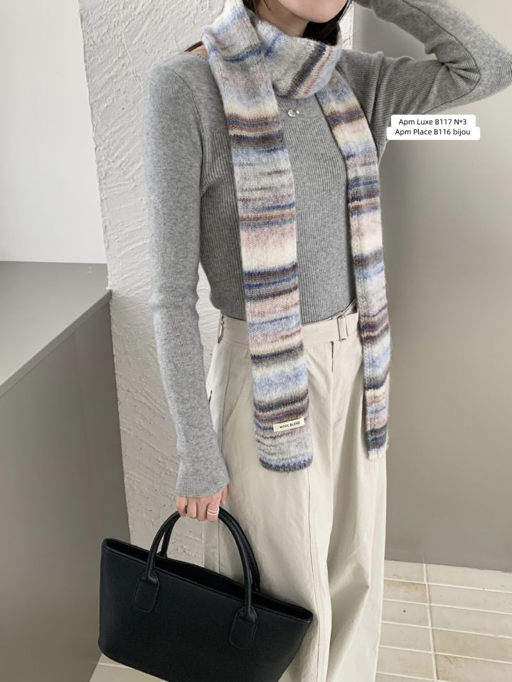 N3東大門㊣直郵女士新款25秋冬時尚推薦休閑人氣圍巾披肩棉N3圍巾/披肩