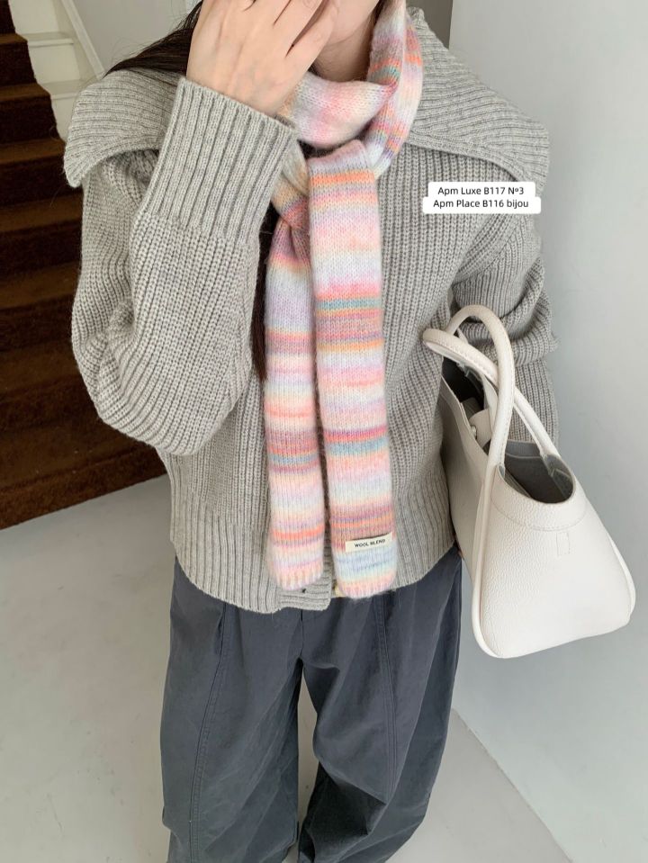 N3東大門㊣直郵女士新款25秋冬時尚推薦休閑人氣圍巾披肩棉N3圍巾/披肩