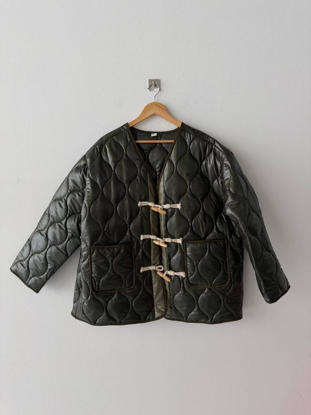 CHERRY YA東大門㊣實拍女裝新款真品熱賣時尚短款棉服蘇格蘭CHERRY YA短款棉服圖色1