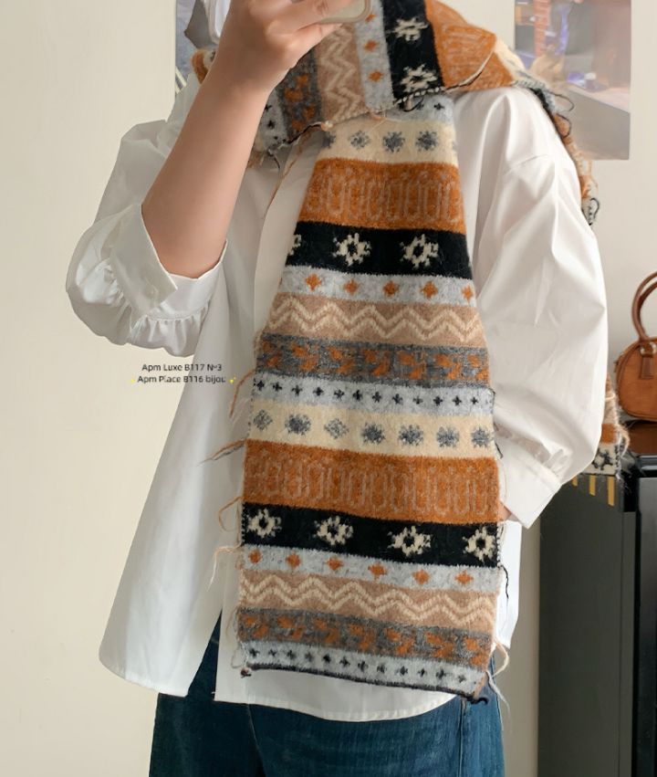 N3韓國直郵㊣女士新品時尚25秋冬人氣休閑熱賣推薦圍巾披肩N3圍巾/披肩