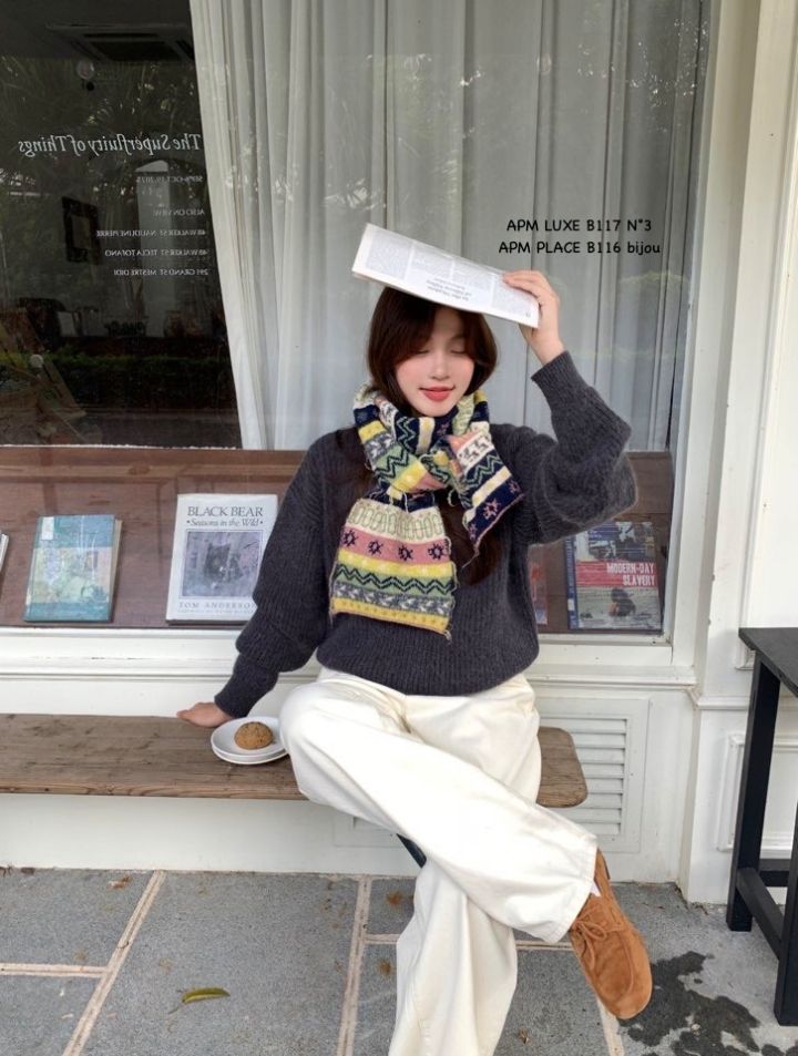 N3韓國直郵㊣女士新品時尚25秋冬人氣休閑熱賣推薦圍巾披肩N3圍巾/披肩