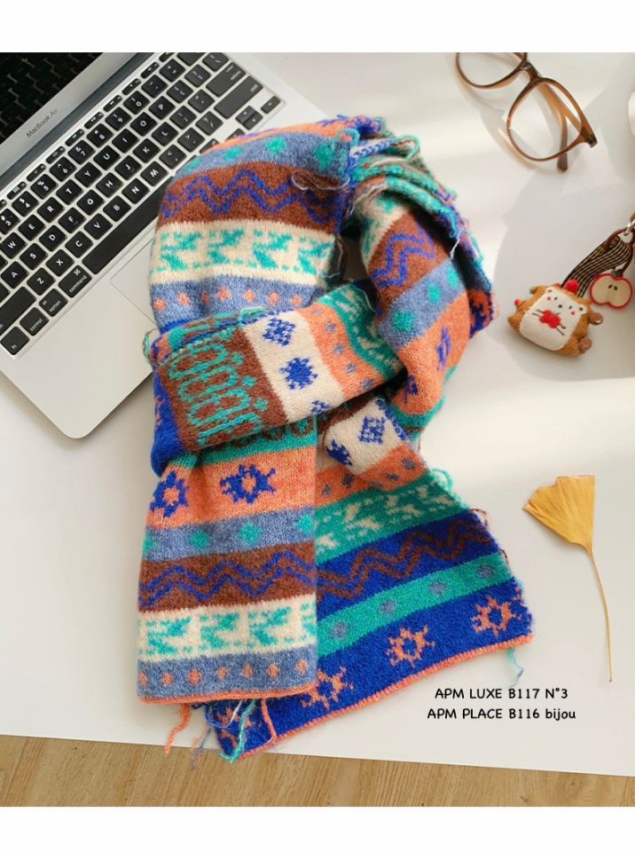 N3韓國直郵㊣女士新品時尚25秋冬人氣休閑熱賣推薦圍巾披肩N3圍巾/披肩