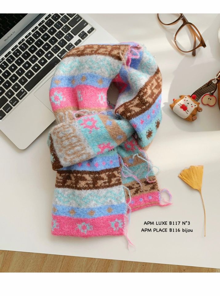 N3韓國直郵㊣女士新品時尚25秋冬人氣休閑熱賣推薦圍巾披肩N3圍巾/披肩