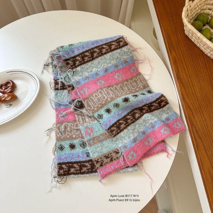 N3韓國直郵㊣女士新品時尚25秋冬人氣休閑熱賣推薦圍巾披肩N3圍巾/披肩圖色4