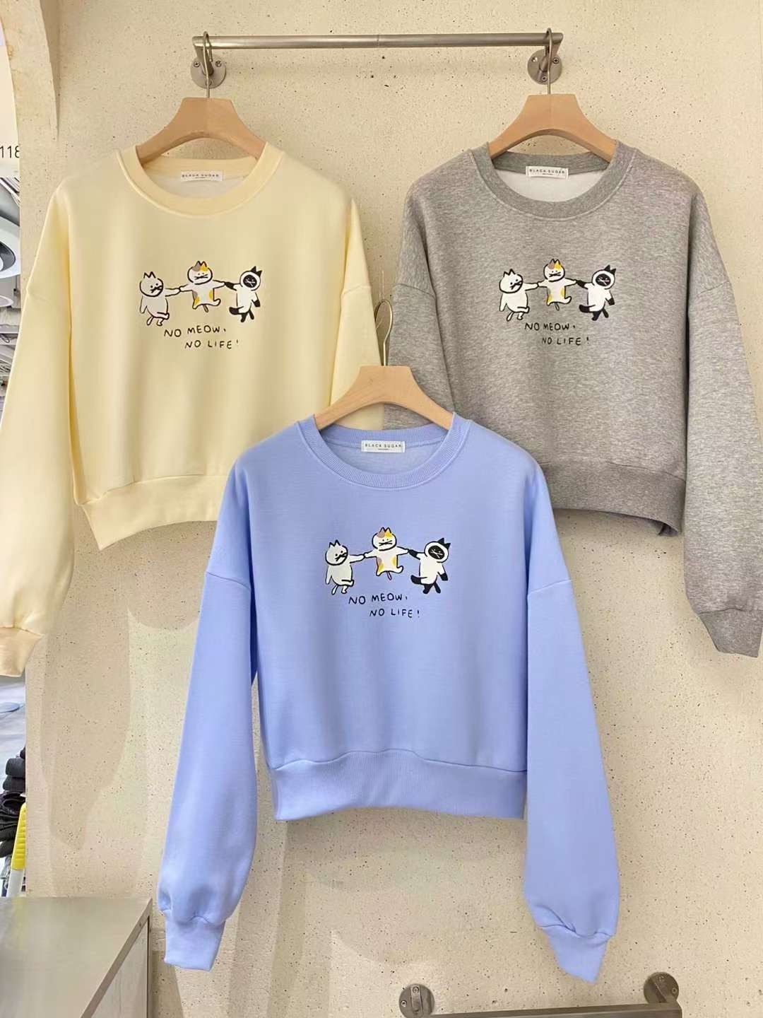 BLACK SUGAR-블랙슈가-T韓國直郵㊣女士新品時尚職業衛衣BLACK SUGAR衛衣