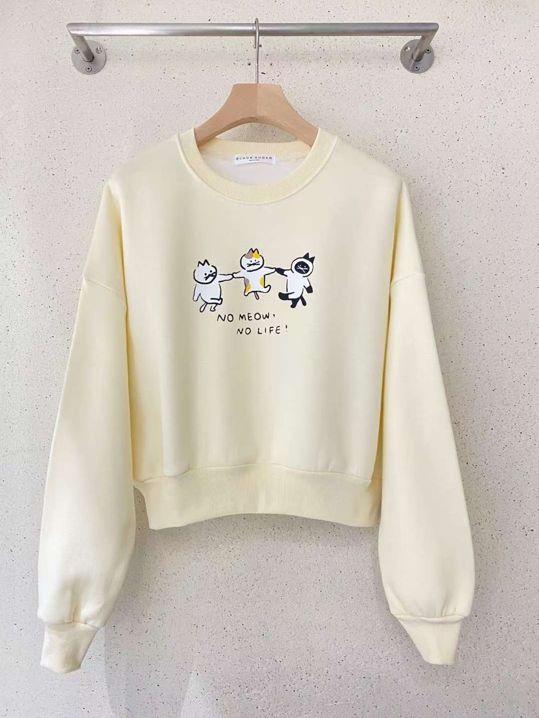 BLACK SUGAR-블랙슈가-T韓國直郵㊣女士新品時尚職業衛衣BLACK SUGAR衛衣圖色1