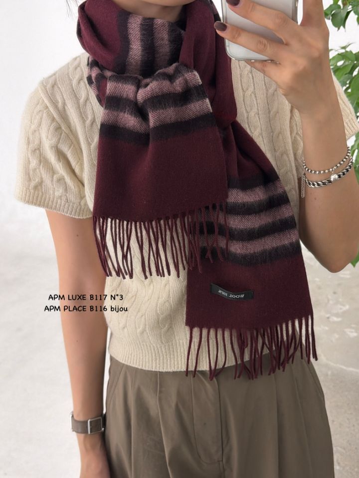 N3韓國直郵㊣女士新品職業推薦人氣真品熱賣時尚圍巾披肩羊毛N3圍巾/披肩