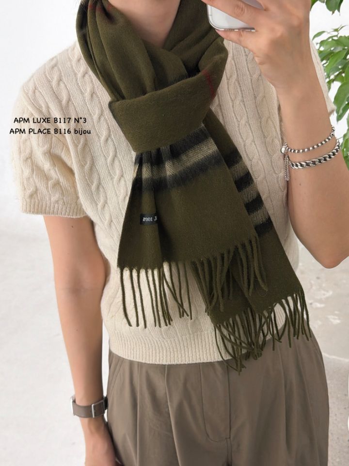 N3韓國直郵㊣女士新品職業推薦人氣真品熱賣時尚圍巾披肩羊毛N3圍巾/披肩