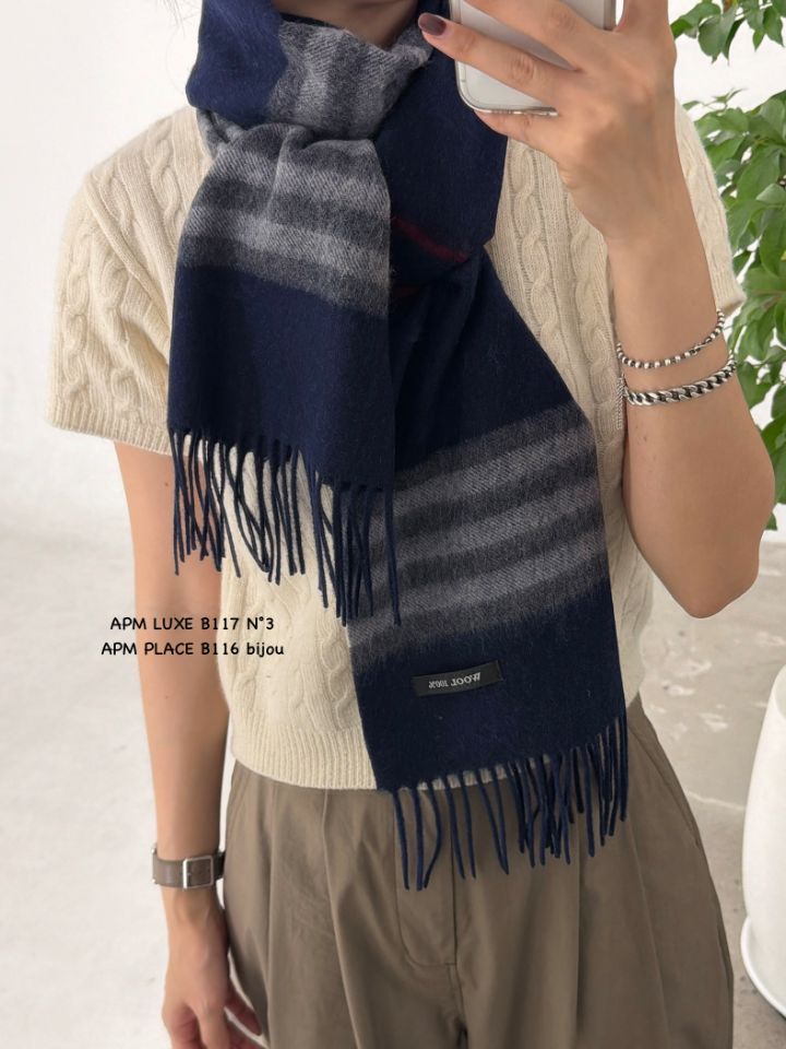 N3韓國直郵㊣女士新品職業推薦人氣真品熱賣時尚圍巾披肩羊毛N3圍巾/披肩