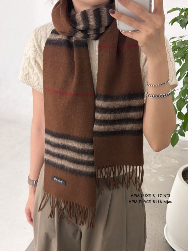 N3韓國直郵㊣女士新品職業推薦人氣真品熱賣時尚圍巾披肩羊毛N3圍巾/披肩