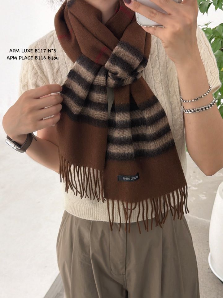 N3韓國直郵㊣女士新品職業推薦人氣真品熱賣時尚圍巾披肩羊毛N3圍巾/披肩