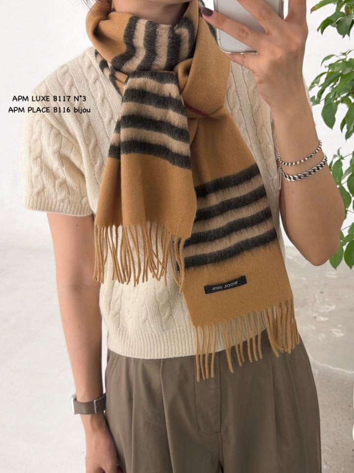 N3韓國直郵㊣女士新品職業推薦人氣真品熱賣時尚圍巾披肩羊毛N3圍巾/披肩