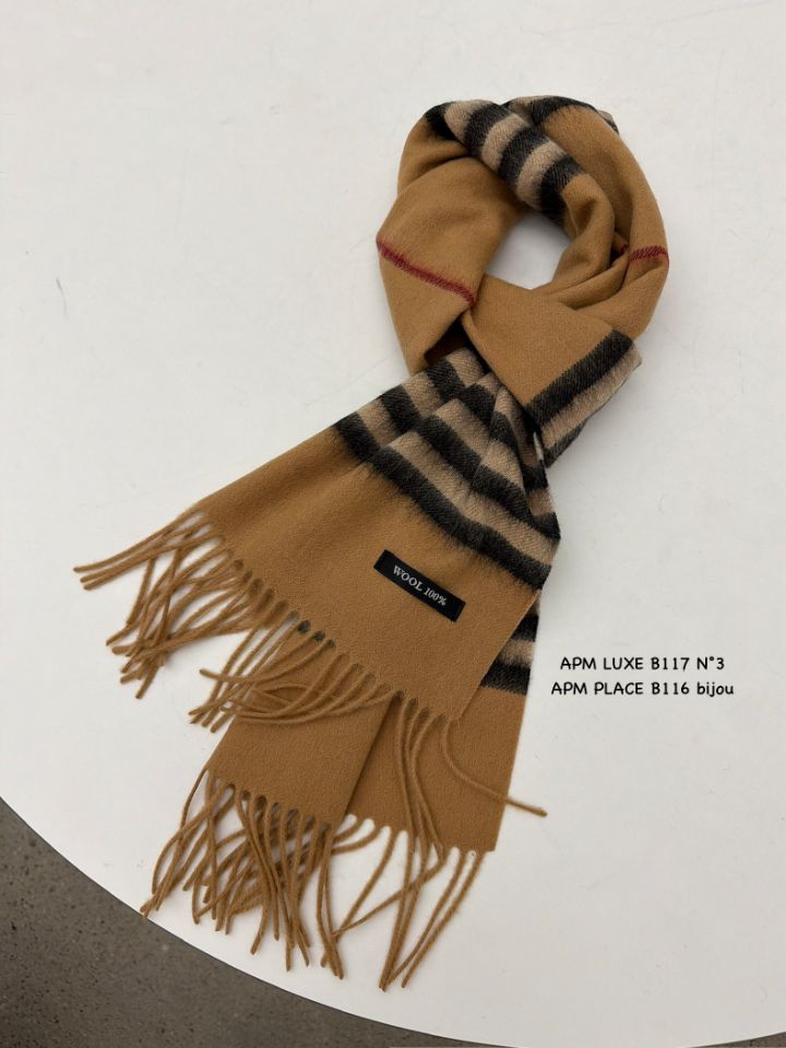 N3韓國直郵㊣女士新品職業推薦人氣真品熱賣時尚圍巾披肩羊毛N3圍巾/披肩圖色4