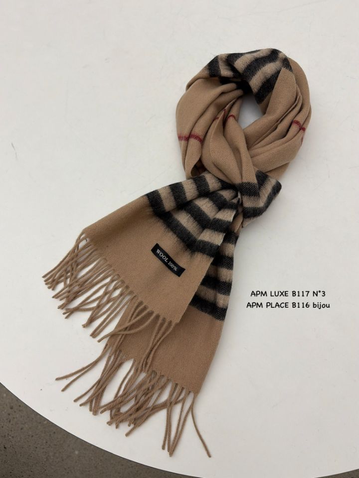 N3韓國直郵㊣女士新品職業推薦人氣真品熱賣時尚圍巾披肩羊毛N3圍巾/披肩圖色5