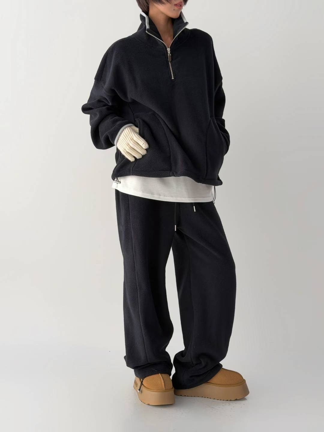 CHERRY YA東大門㊣實拍女裝新款推薦人氣休閑褲泰迪熊連帽衫CHERRY YA休閑褲