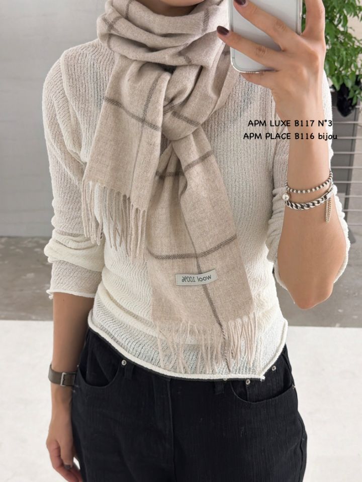 N3東大門㊣實拍女士新品時尚推薦職業休閑25秋冬熱賣圍巾披肩N3圍巾/披肩