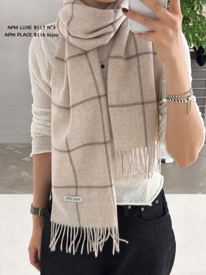 N3東大門㊣實拍女士新品時尚推薦職業休閑25秋冬熱賣圍巾披肩N3圍巾/披肩