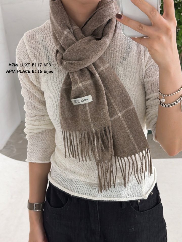 N3東大門㊣實拍女士新品時尚推薦職業休閑25秋冬熱賣圍巾披肩N3圍巾/披肩