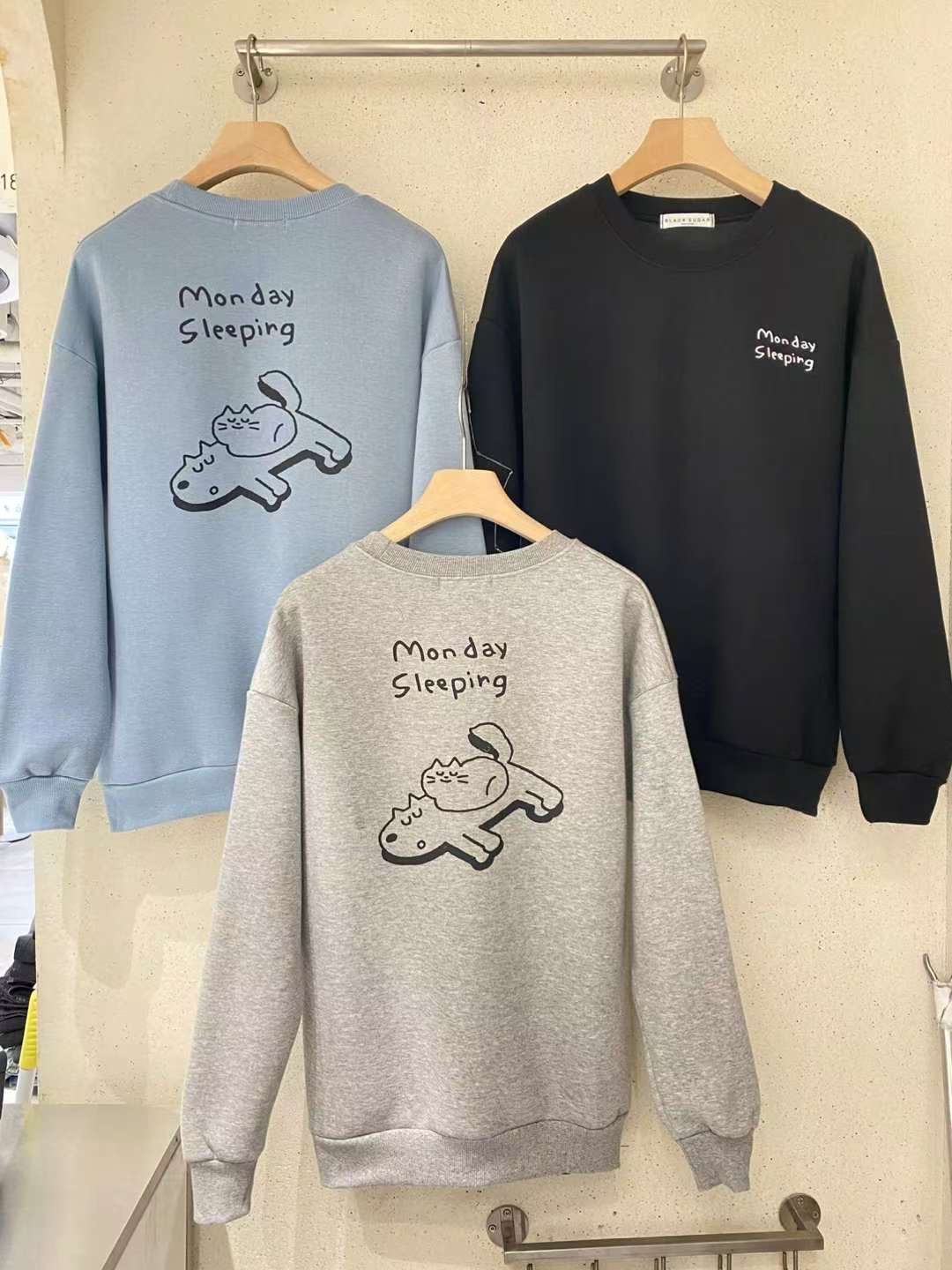 BLACK SUGAR-블랙슈가-T韓國代購㊣女裝新款真品推薦衛衣BLACK SUGAR衛衣